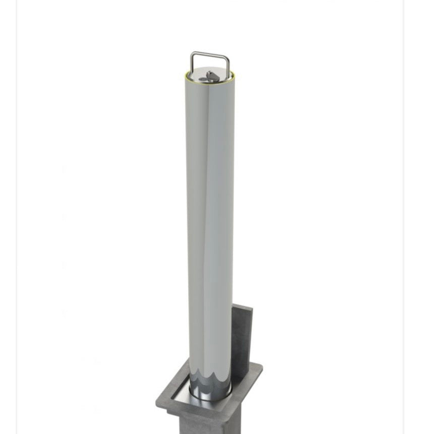 S4 stainless manual Bollard inc install